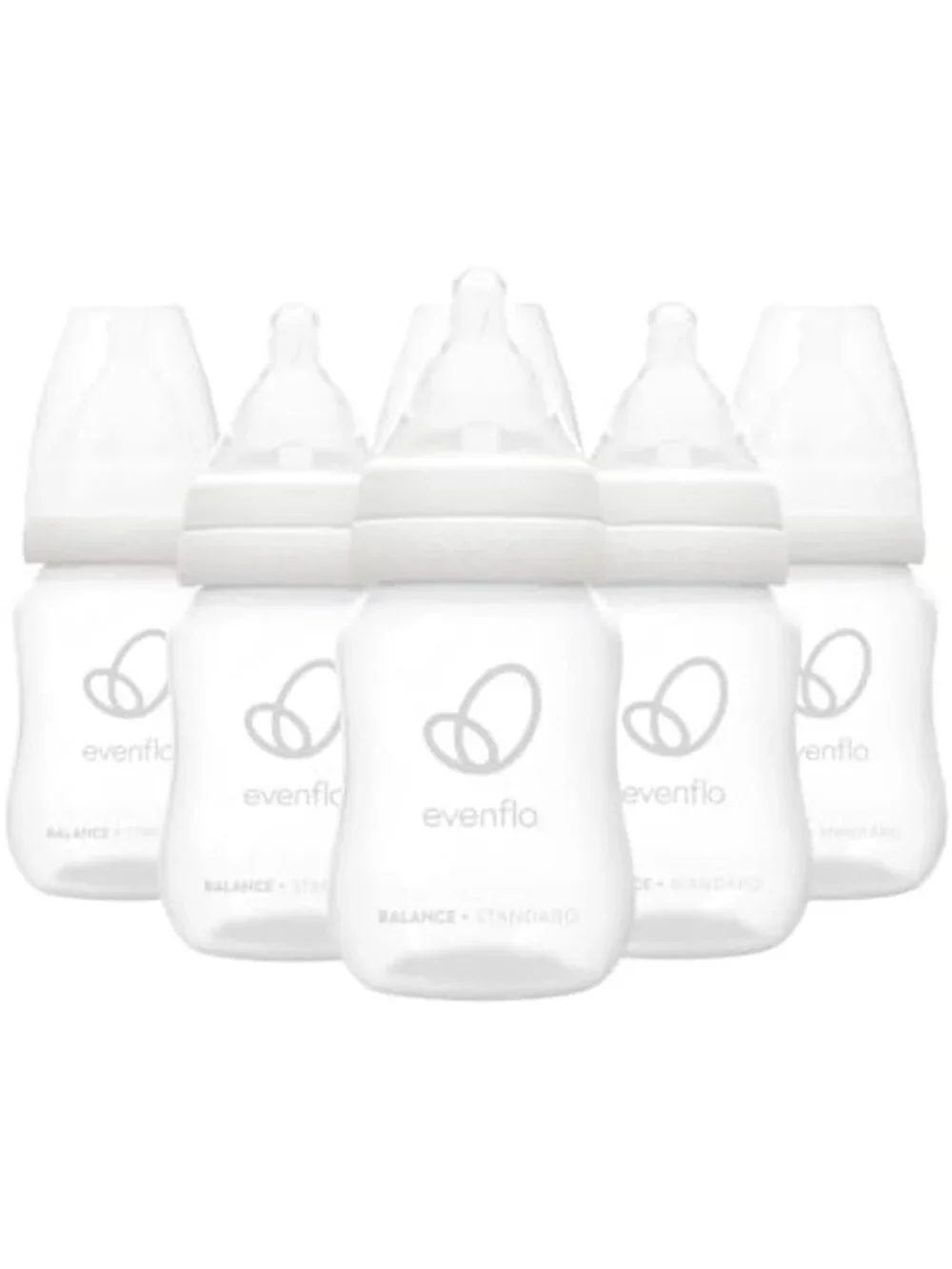 Premium Baby Bottles with Venting System - 4oz, Pack of 6, Ideal for Newborns
